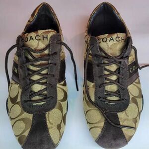 Coach Brown and Tan Sneakers